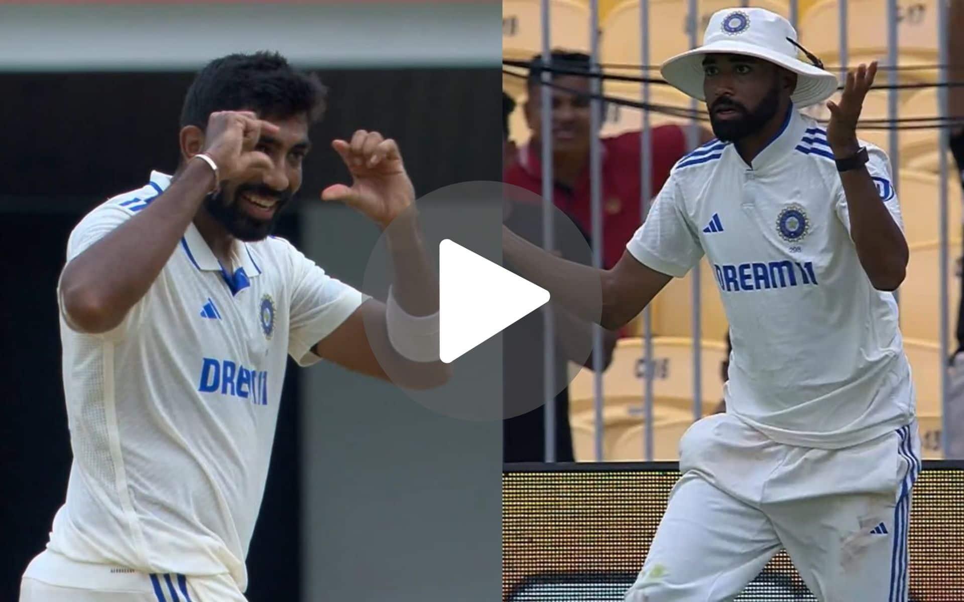 Jasprit Bumrah Engages In A Funny Banter With Siraj Amid India's Dominance In Chennai Test